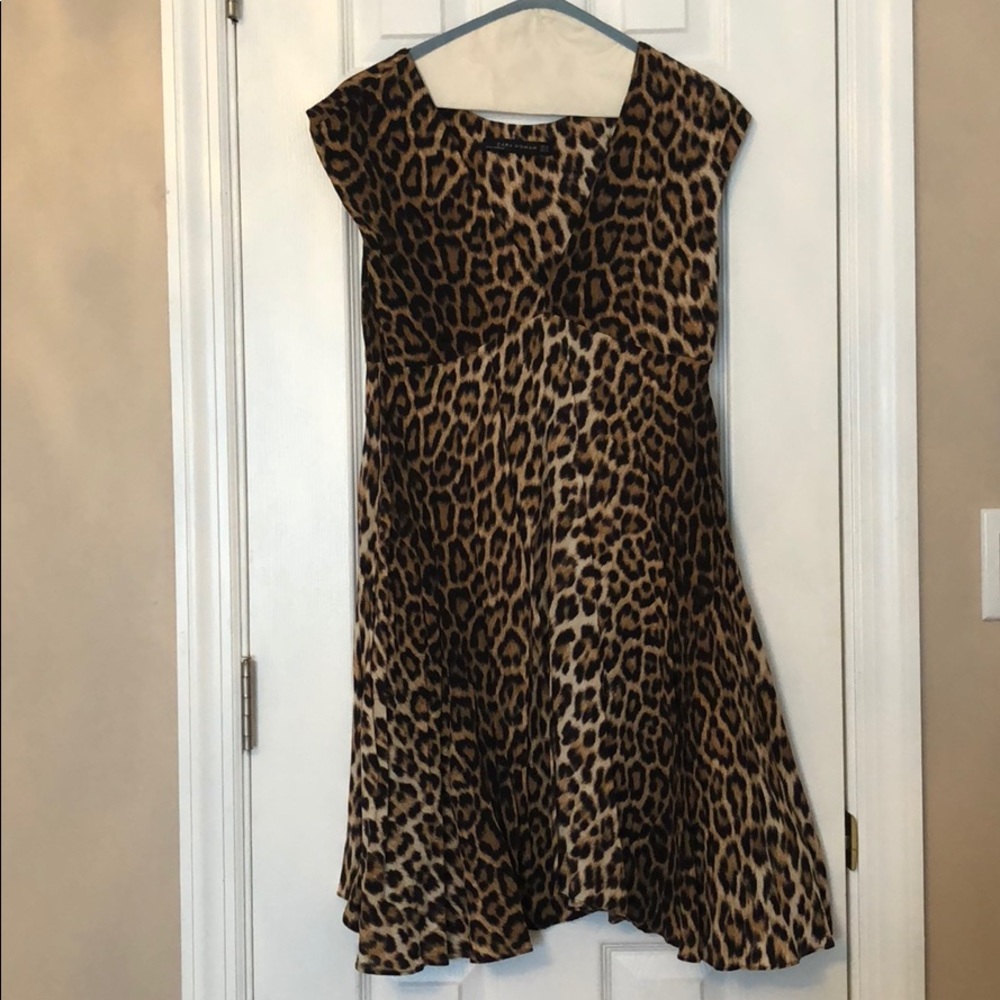 Zara cheetah print dress